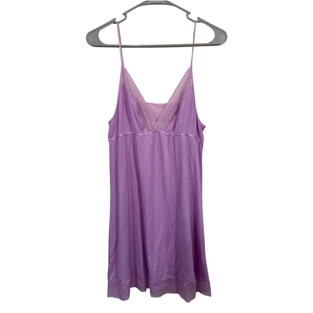 Victoria's Secret Lilac Lace Trim Lingerie Slip Nightgown